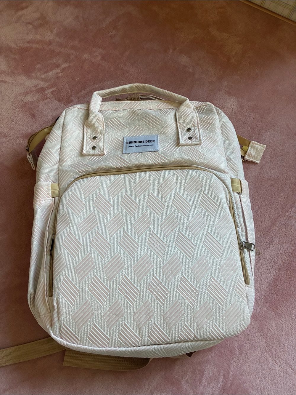 Momshell Premium Diaper Bag-Pink